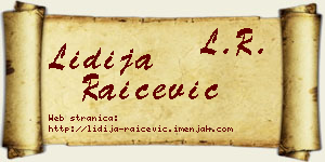 Lidija Raičević vizit kartica